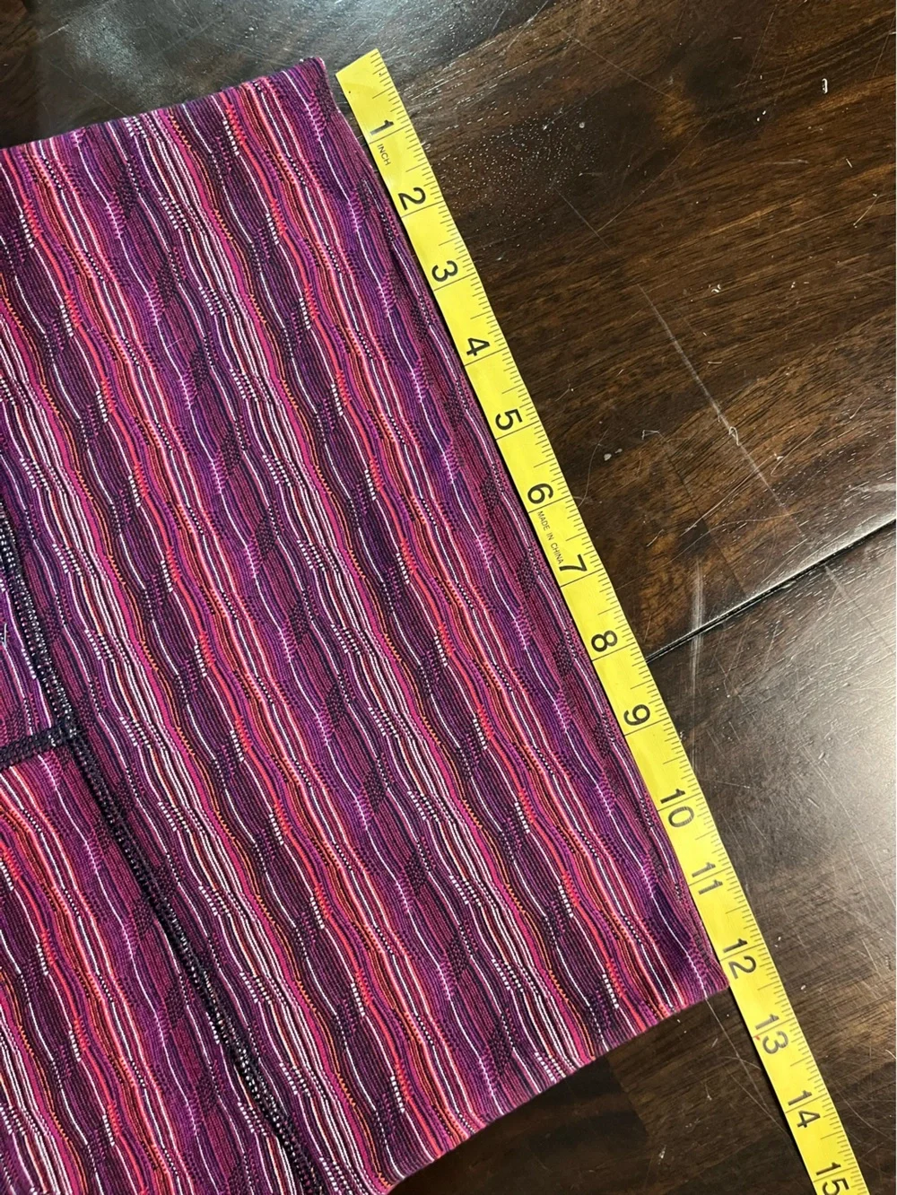 Lululemon Wunder Under Space Dye Twist Regal Plum Alarming Crop Leggings